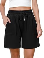 🩳🩳【Unparalleled Comfort】This lounge shorts for women are made of 60% polyester, 35% cotton, and 5% spandex, which is casual, comfy, and breathable. The fabric is lightweight, not thick or hot, and highly durable. 🩳🩳【Excellent Design】The summer shorts...