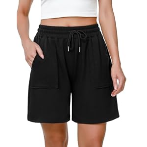 Marvmys Womens Running Shorts Casual Lounge Bottoms Gym Shorts Ladies Soft Cycling Short High Waist Athletic Sweat Jogging Sport Workout Hiking Fashion with Big Pockets