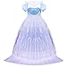 Latocos Princess Dress Costume for Girls Kids Toddlers Princess Dress Up Cloths for Little Girls Halloween Birthday Gifts
