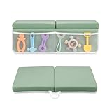 PandaEar Almohadilla para rodillas y coderas de baño para bebé, alfombrilla de espuma plegable para baño de niños pequeños