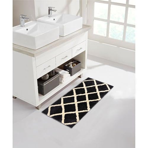 Image of The First Home Decor Modern Anti Slip doormats for Entrance Living Room Bedroom Kitchen Bathroom Doormat 1.5x3 feet (D2D15)