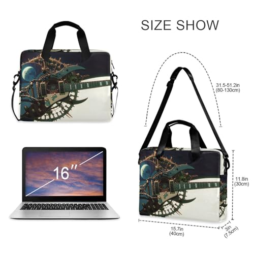 Maletín para laptop con impresión de guitarra anime 13-16 pulg miniatura 5