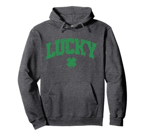 Lucky Men Women Kids Girls Shamrock Irish St. Patrick's Day Pullover Hoodie