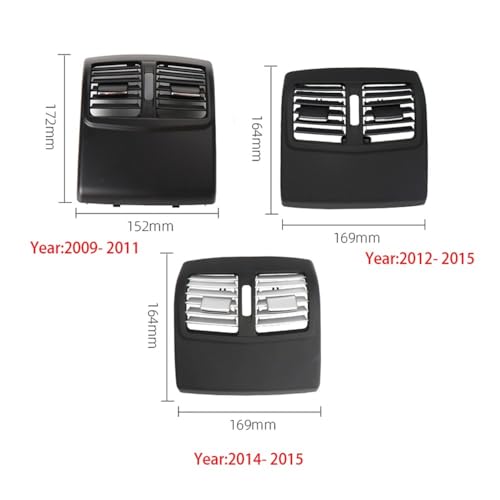 Grille de ventilation arrière pour Benz Classe E W212 cadre de console centrale