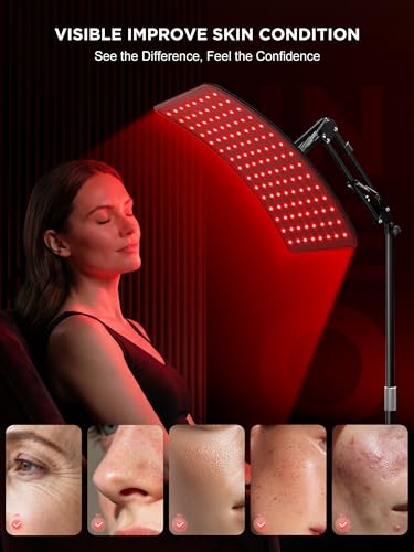 Image of INTEO Red Light Therapy for Face and Body, Infrared Red Light Therapy Lamp | 2-in-1 Detachable Red Light Panel with Stand, 660nm 850nm Near Infrared Light Therapy for Full Body Home with Elastic Strap