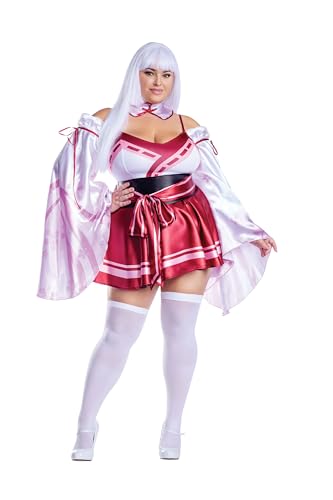 Panoplie Sakura Shrine Maiden vêtement de fête japonais taille 3X
