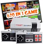Retro Game Console,Classic Mini Handheld Video Game Console Built-in 620 Classic Edition Games, AV Output and Dual Game Controllers