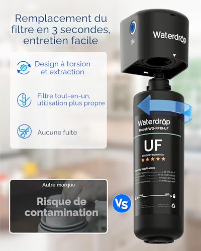Waterdrop 10UA-UF Filtre Sous Évier à Ultrafiltration 0,01 μm – vue 7