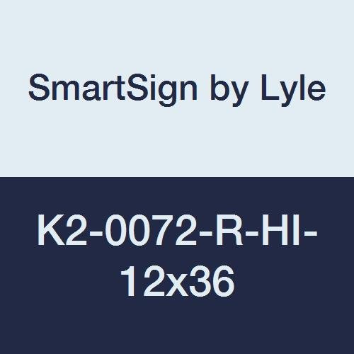 Panneau Garage flèche droite SmartSign en aluminium réfléchissant 3M de 30,5 x 91,4 cm