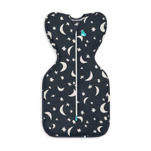 Image of Love To Dream Swaddle UP, Baby Sleep Sack, Twin Zipper For Easy Diaper Changes, Arms UP Position, Hip-Healthy, Lightweight & Breathable, Sleeping Bag, Moderates Temps, 1-3 M, Big Sky Charcoal