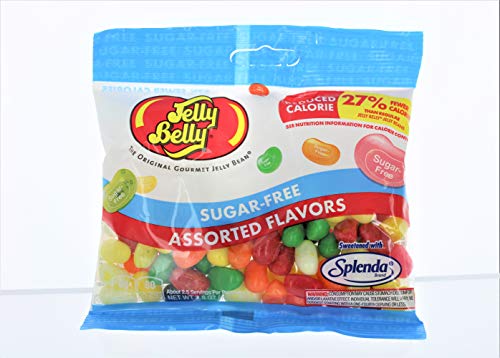 Jelly Belly Sugar Free Assorted Flavor Jelly Beans 2.8 oz Bag (3 Pack)
