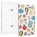 Buyidec Art Paper Cutting Tools 1 Gang Single Toggle Outlet Light Switch Wall Plate Cover Decorative Electrical Face Receptacle Cover Plate with Screws