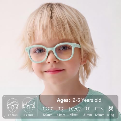 Image of EYEBUDDY Blue Light Glasses for Kids Boys Girls,Computer Gaming Bluelight Glasses,Fake Glasses for Ages 2-12
