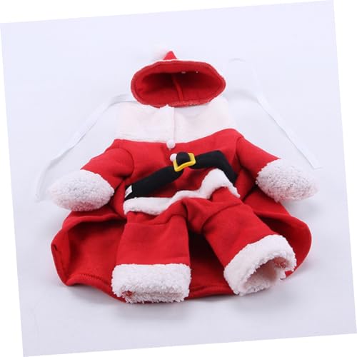 Disfraz Navidad para Perro Abrigo Santa Talla M Rojo miniatura 5