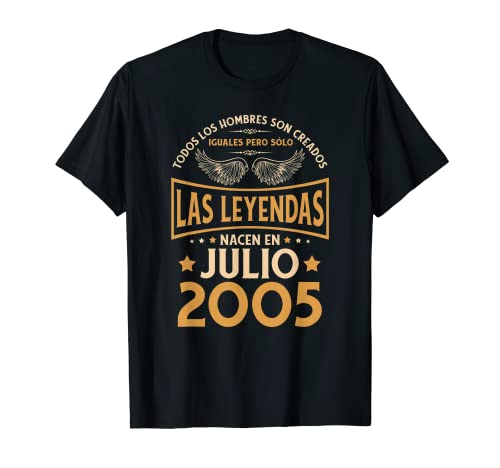 Cumpleaños Hombre Regalos Las Leyendas Julio 2005 Camiseta