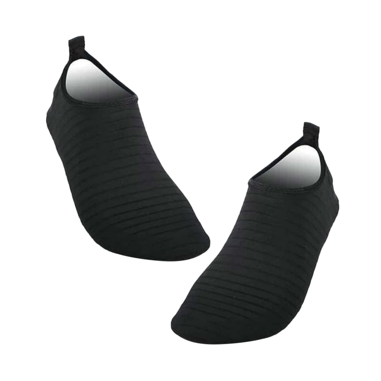 NOLITOY 1 Pair Silicone Non Slip Room Socks Thickened Fitness Socks for Yoga Dance Comfortable Foot Cover Black Durable Elastic Design for Enhanced Stability
