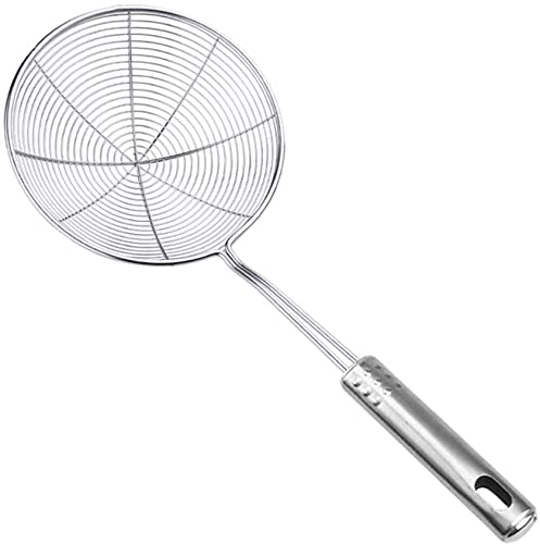 1 passoire en acier inoxydable pour écumoire d'araignée - Longue poignée - Pour la cuisine - Pour friture et nourriture