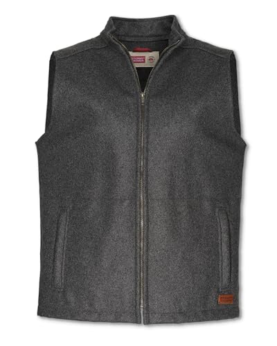 Image of Stormy Kromer The Ironwood Vest | Wool /Nylon Blend, Antique Brass Zipper, Unlined, Modern Cut, Slim Sleek Fit, Cut & Sewn in the USA