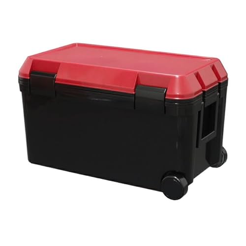 JEJアステージ クーラーボックス 大型 限定カラー クーラーボックス 46L ［幅63.5cm×奥行35.9cm×高さ38.3cm］ ブラック×レッド ベリベリモッコのサムネイル