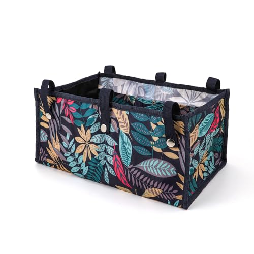 Dongawin Bolsa para Andar Debajo del Asiento para Ruedas de Rodillo, Bolsa organizadora de Almacenamiento para Caminantes para senoirs, Accesorios para andadores., Hoja de Arce, S, Bolsa de Mano