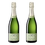 Gardet Champagne Demi-Sec | 2 x 75cl Bottles | French Sweet Champagne 12% ABV | Pinot Noir Meunier Chardonnay | Vegan