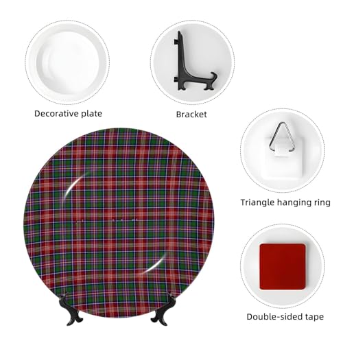 Platos decorativos Dyale Clan Ritchie Tartan 7in miniatura 4
