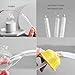 Water Bottle Cleaner Brush Set, Meritpick 3 in 1 Multipurpose Bottle Gap Cleaner Brush & Long Handle Silicone Bottle Brush & Straw Cleaner Brush for All Water Bottle, Baby Bottles (Grey)