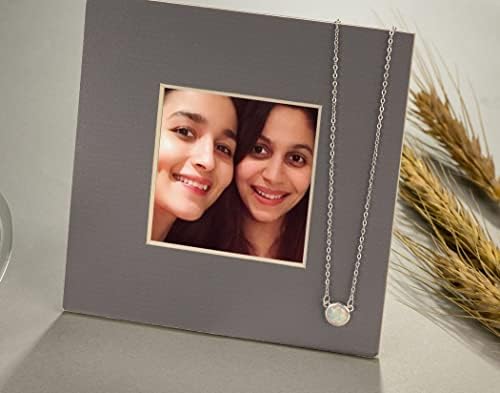 RareLove Sister in Law Christmas Gifts,Gifts for Sister in Law,To My Bonus Sister 925 Sterling Silver White Opal Necklace for Unbiological Sister Gift,Wedding,Thank You,Bridesmaid,Bridal Shower Gift