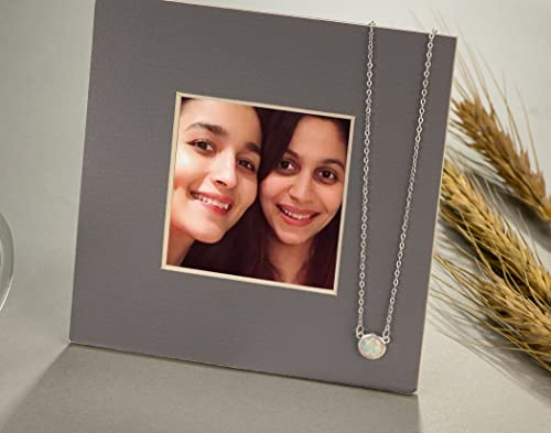 Rarelove Sister In Law Christmas Gifts,Gifts For Sister In Law,To My Bonus Sister 925 Sterling Silver White Opal Necklace For Unbiological Sister Gift,Wedding,Thank You,Bridesmaid,Bridal Shower Gift #TOP4