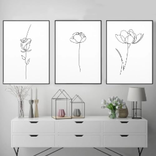 Toile murale jonquille avec cadre pour habiller un mur vide de chambre