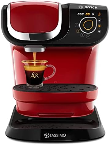 Tassimo Bosch My Way 2 TAS6503GB Coffee Machine, 1500 Watt, 1.3 Litre - Red