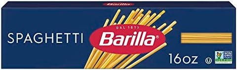 Barilla Spaghetti Pasta, 16 oz. Box - Non-GMO, Made with Durum Wheat Semolina - Kosher Certified