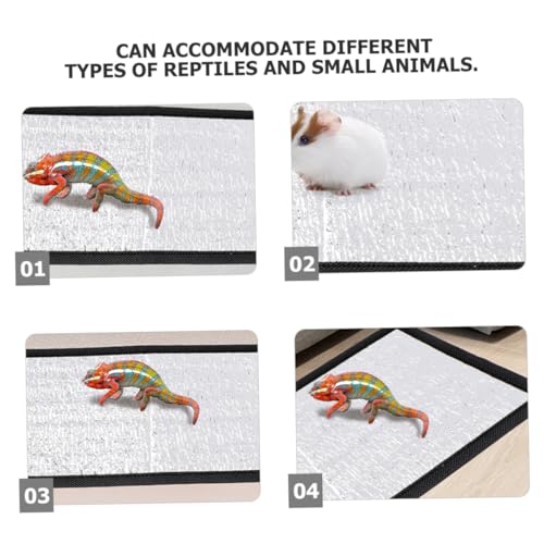Almohadilla térmica reflejante para reptiles y pequeños animales miniatura 3