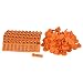 BQLZR Orange 1-100 Number Plastic Livestock Ear Tag Animal Tag for Goat Sheep Pig Pack of 100