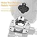 Venzo Bike Bicycle Toe Clips Cage Indoor Exercise Bike Pedal Adapters - Compatible with Peloton Bike Pedal, Convert Look Delta Pedals to Toe Clip Straps Ride with Sneakers - SPD Adapters ONLY