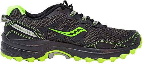 Saucony Men's Excursion TR11 Running Shoe, Black/Slime, 11 M US