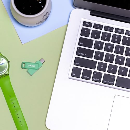 Image of SANDISK 128GB Ultra Dual Drive Go USB Type-C Flash Drive - Up to 400MB /s, Absinthe Green - SDDDC3-128G-G46AG