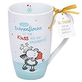 Tasse mit Geschenk-Anhänger zum individuellen Beschriften