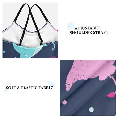 Colorful Stingray Marine Baby Girls' Swimwear Toddler Girl One Piece Swimsuit Bathing Suits Size Size 3T-10Y3