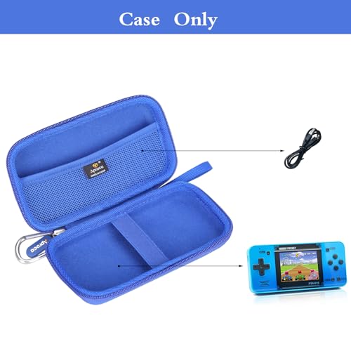 Aproca Case Compatible with WELLST·G Handheld Game Kids Portable Gaming Player, Storage Hard Bag for Player Accessories - Blue (Case Only)