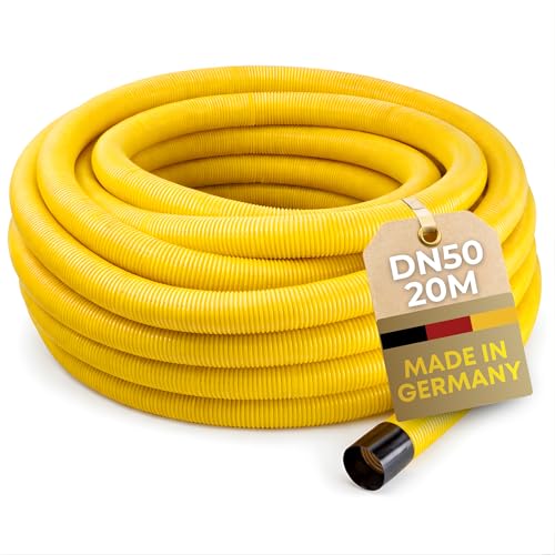 Doubleyou Geoflies & Baustoffe DN 50 - Tubo de drenaje (20 m)