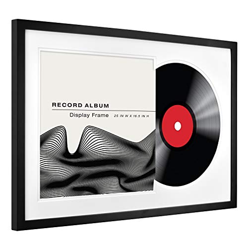 Mcs Double Groove Record Album Frame, Black, 16.5 X 25 In #TOP1