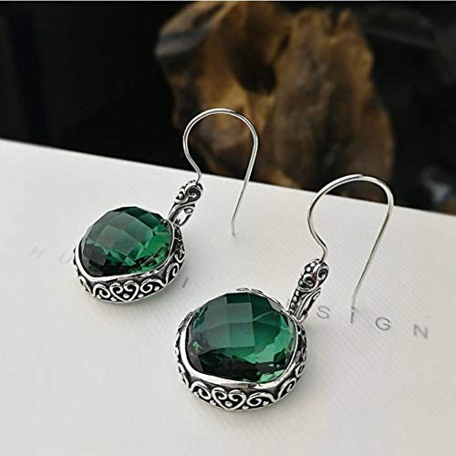 Pendientes de plata de ley 925 y alta joyería con cuarzo 6