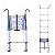 GenSDH Aluminum Telescoping Ladder with Hook, 8m/ 7m/ 6m/ 5m/ 4m/ 10FT/ 2m/ 1m Tall Telescopic Extension Ladders for Home Loft Outdoor Work, 330 Pound Capacity,1.5m/5ft