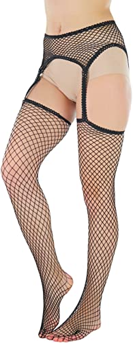Image of ToBeInStyle Women's Attached Garter Belt Suspender Nylon Stocking Pantyhose