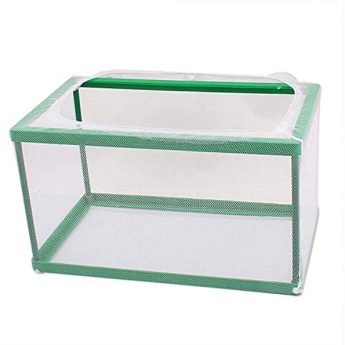 Image of COMOK Fish Hatchery Breeder Box Aquarium Separation Net Nylon Incubator Mesh Fish Breeding Tanks Isolation Box Green Rectangle