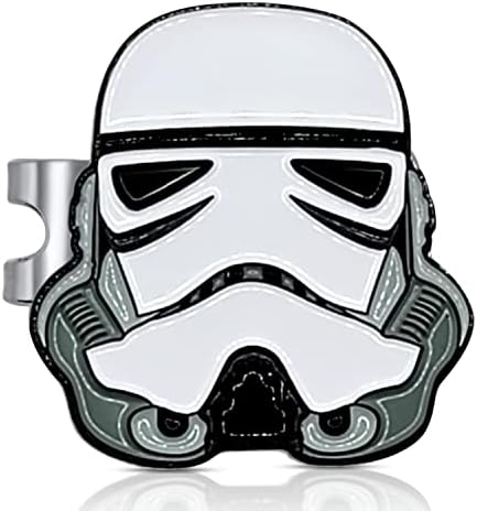 The Birdie Lounge Trooper Golf Ball Marker – Premium Enamel Golf Accessories – 1.25” x 2mm Golf Ball Marker – Custom Designed with Magnetic Hat Clip – for Personalizing Your Golf Game