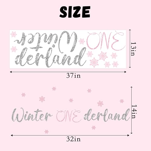 Vinilo decorativo Winter ONEderland para pared, diseño navideño miniatura 2