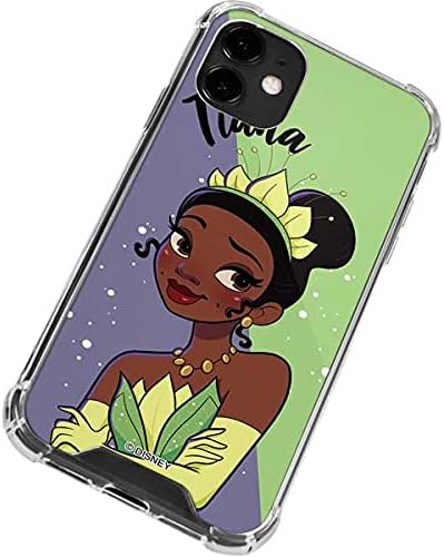 Skinit Clear Phone Case Compatible with iPhone 12 - Officially Licensed Disney Princess Tiana Art Design