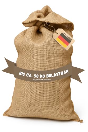 Samenshop24® 1 Stück, Premium Jutesäcke aus 100% Naturfaser, 110cm x 60cm, strapazierfähig, ökologisch, Kartoffelsack, Aufbewahrung Lagerung für Obst/Gemüse, Winterschutz, Deko uvm.